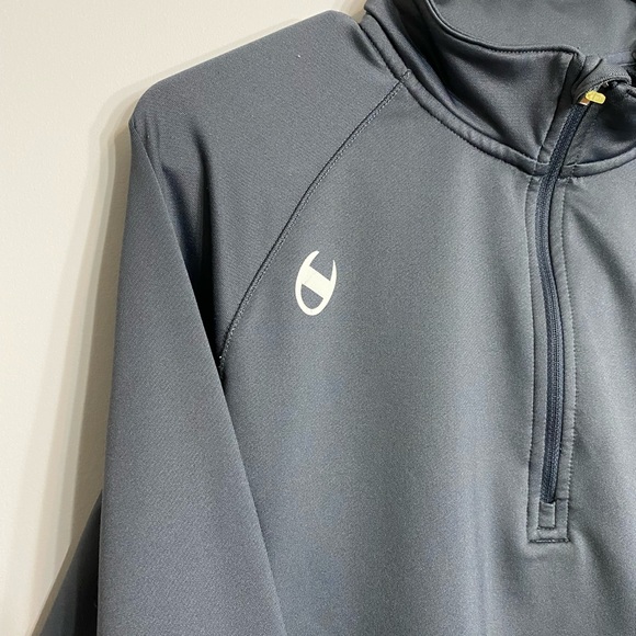 Vintage Champion Half Zip Throw Over Sweater - Picture 8 of 8